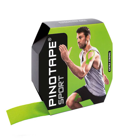 Pino Tape Pro Sport Taśma do kinesiotapingu dla sportowców Rolka 5cm x 31m limonkowa