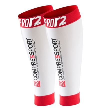 Opaski kompresyjne na łydki COMPRESSPORT PRO R2 SWISS (Race & Recovery) Nogawki