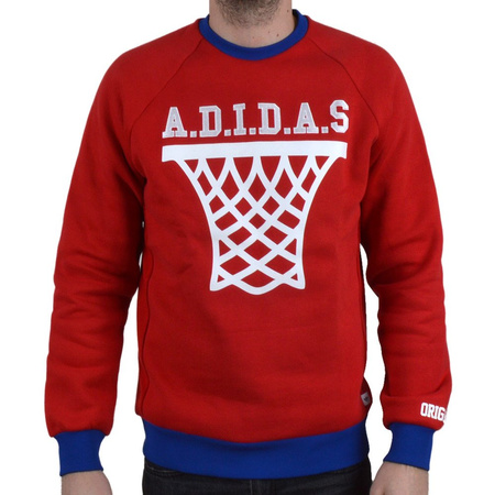 Męska bluza Adidas Originals BBall ST Crew sportowa