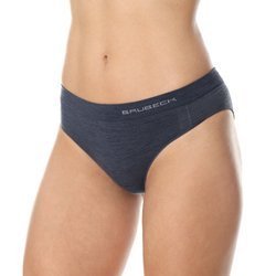 Biodrówki damskie BRUBECK COMFORT WOOL Majtki hipster termoaktywne WEŁNA MERINO