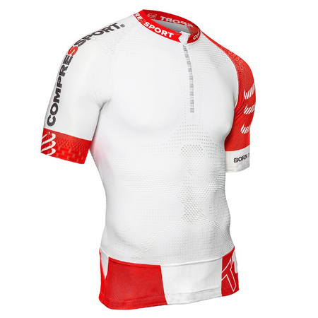 Koszulka kompresyjna COMPRESSPORT PRO RACING TRAIL RUNNING SHIRT V2 do biegania na rower