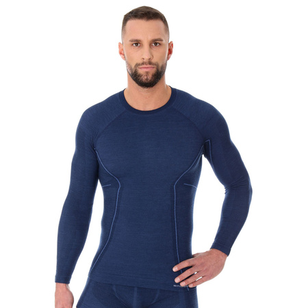 Bielizna termoaktywna męska Brubeck ACTIVE WOOL komplet Wełna MERINO