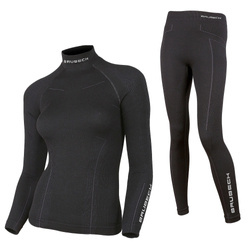 Bielizna termiczna damska Brubeck EXTREME WOOL Komplet termoaktywny Wełna Merino
