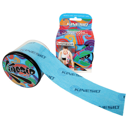 Kinesio Tex Performance + Taśma do kinesiotapingu rolka 5cm x 5m niebieska
