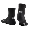 Damskie krótkie skarpetki kompresyjne CEP Dynamic+ Ultralight czarno szare