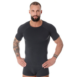 Koszulka męska Brubeck ACTIVE WOOL z krótkim rękawem Bielizna termoaktywna Wełna Merino