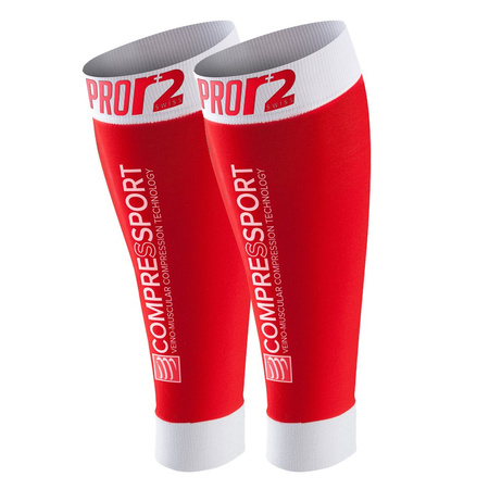 Opaski kompresyjne na łydki COMPRESSPORT PRO R2 SWISS (Race & Recovery) Nogawki
