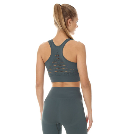 Damski Crop Top Brubeck GYM FITNESS treningowy termoaktywny 