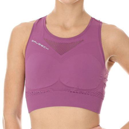 Damski Crop Top Brubeck GYM FITNESS treningowy termoaktywny 