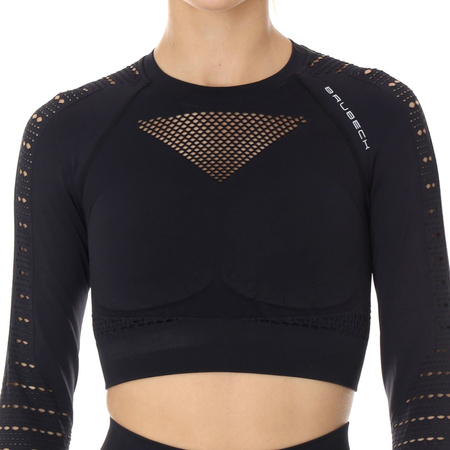 Damski top Brubeck GYM z długim rękawem Rashguard treningowy