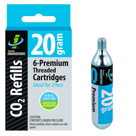 Naboje gazowe gwintowane Genuine Innovations CO2 Refills 20 g 6pak