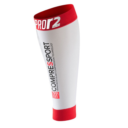 Opaski kompresyjne na łydki COMPRESSPORT PRO R2 SWISS (Race & Recovery) Nogawki