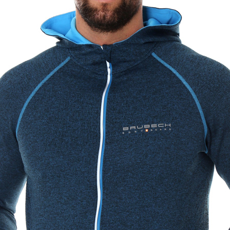 Bluza męska Brubeck FUSION Termoaktywna rozpinana z kapturem OUTDOOR