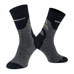 Skarpety męskie Brubeck Trekking Merino z wełny merynosa termoaktywne