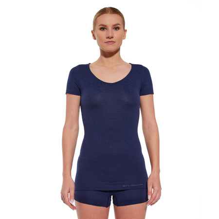 Koszulka damska z krótkim rękawem BRUBECK COMFORT MERINO Bielizna termoaktywna Wełna Merynosa