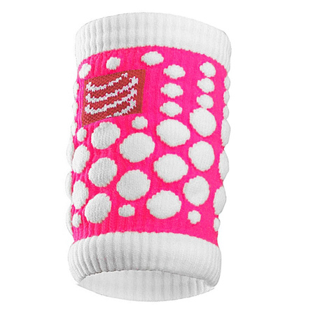 Frotki na nadgarstek COMPRESSPORT Sweat Band 3D.DOT FLUO 2 sztuki