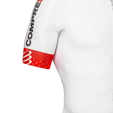 Koszulka kompresyjna COMPRESSPORT PRO RACING TRAIL RUNNING SHIRT V2 do biegania na rower