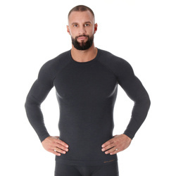 Koszulka męska Brubeck ACTIVE WOOL z długim rękawem Bielizna termoaktywna Wełna Merino