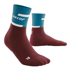 Damskie skarpetki kompresyjne CEP The Run Mid Cut 4.0 za kostkę