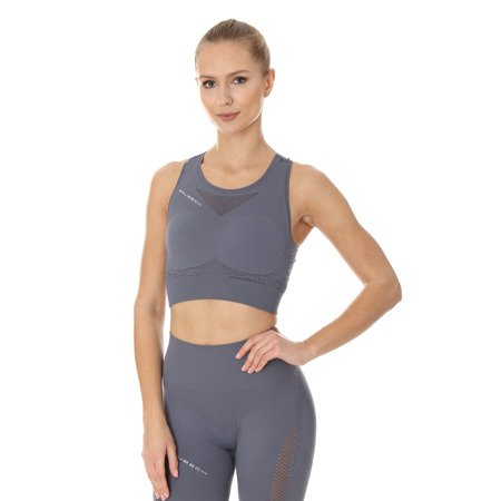 Damski Crop Top Brubeck GYM FITNESS treningowy termoaktywny 