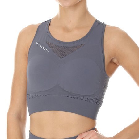 Damski Crop Top Brubeck GYM FITNESS treningowy termoaktywny 