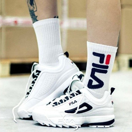 Klasyczne białe skarpetki FILA TENNIS SOCKS URBAN COLLECTION 2 Pary