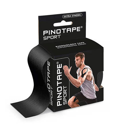 Pino Tape Pro Sport Taśma do kinesiotapingu dla sportowców Rolka 5cm x 5m czarna