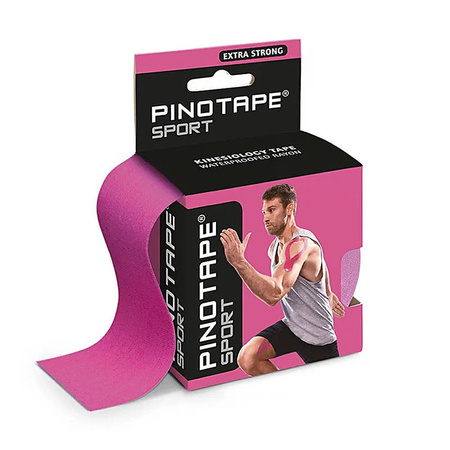 Pino Tape Pro Sport Taśma do kinesiotapingu dla sportowców Rolka 5cm x 5m różowa