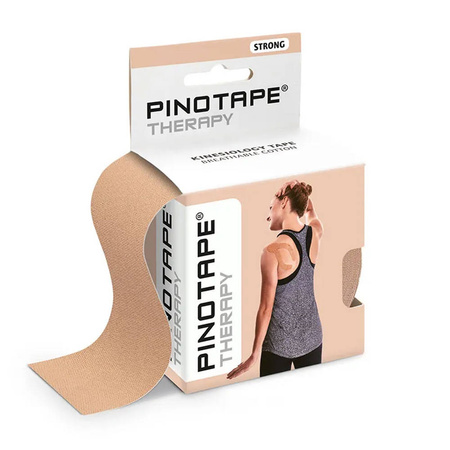Pino Tape Pro Therapy Taśma do kinesiotapingu rolka 5cm x 5m beżowa