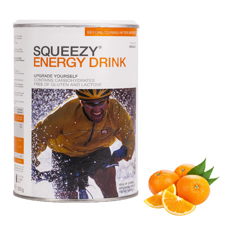 SQUEEZY ENERGY DRINK Napój Energetyczny 500 g Pomarańczowy